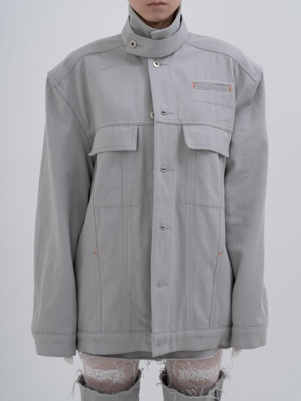 Reversible Gray Denim Jacket(Gray) – neith.onlinestore