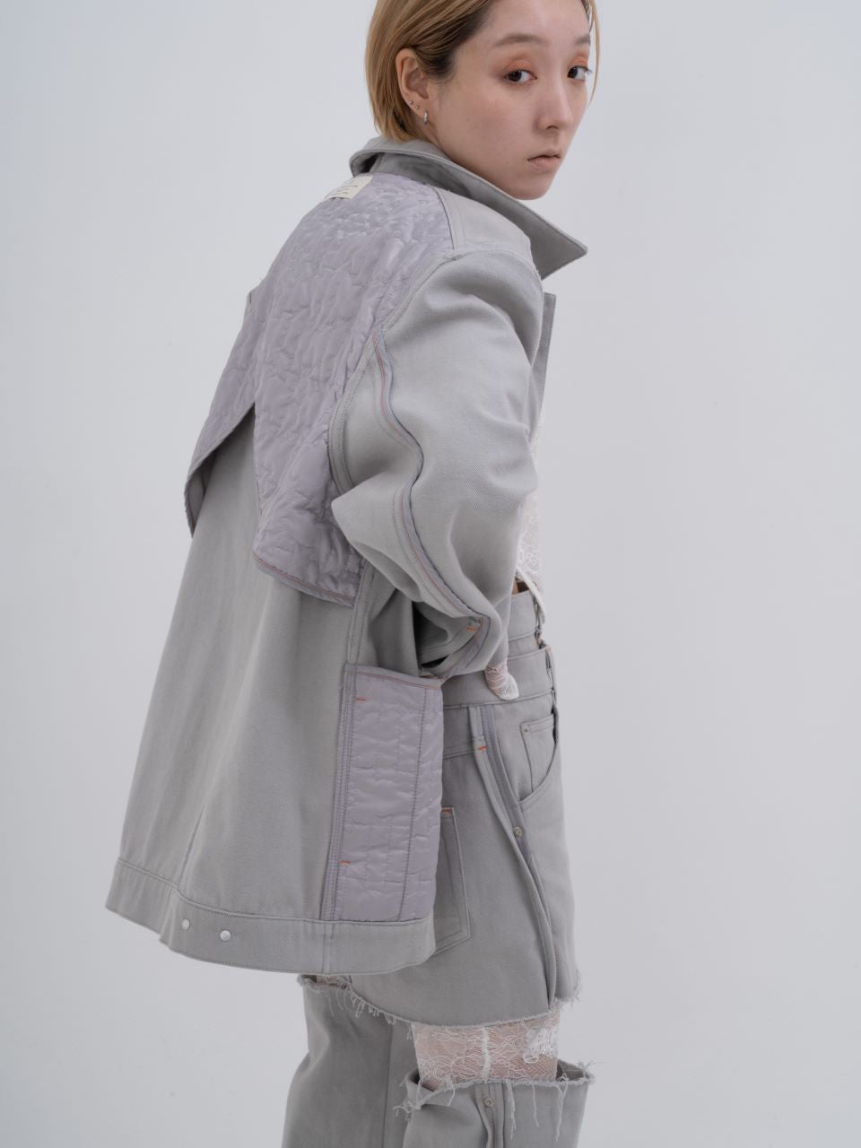 Reversible Gray Denim Jacket(Gray) – neith.onlinestore