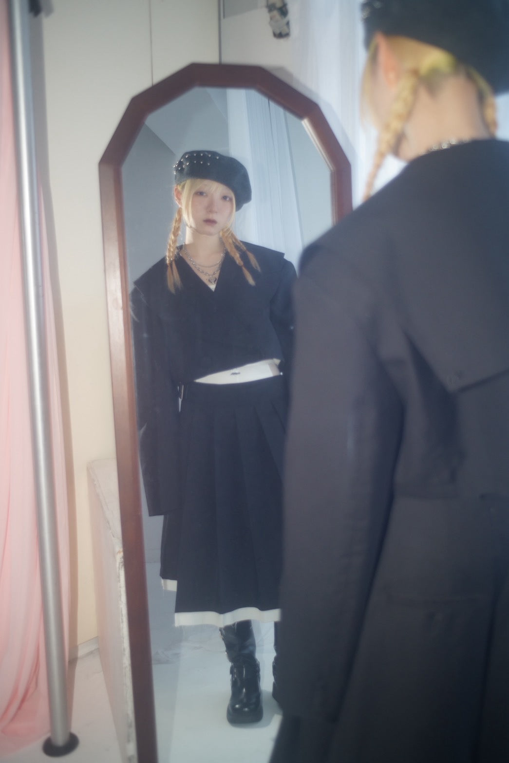 Too Big Rose Jacket(Black)