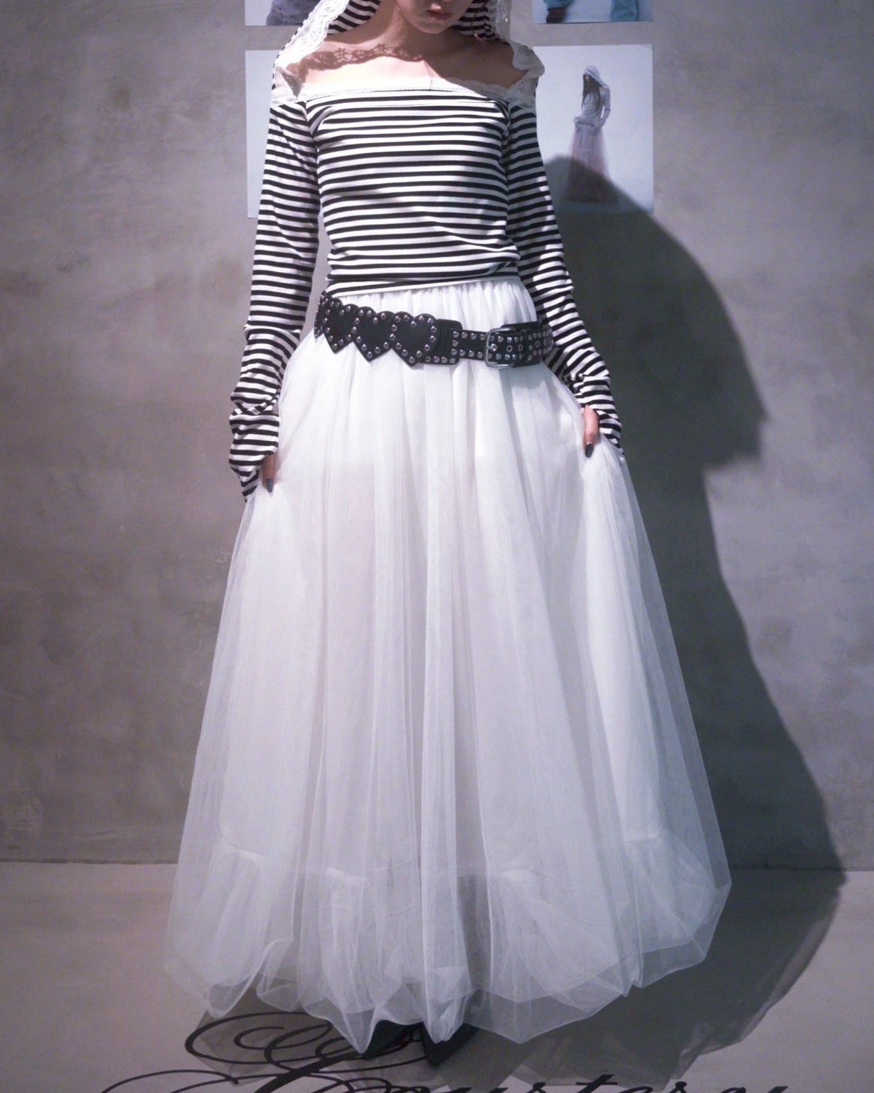 【5月上旬】Veil Border Tops (Black)