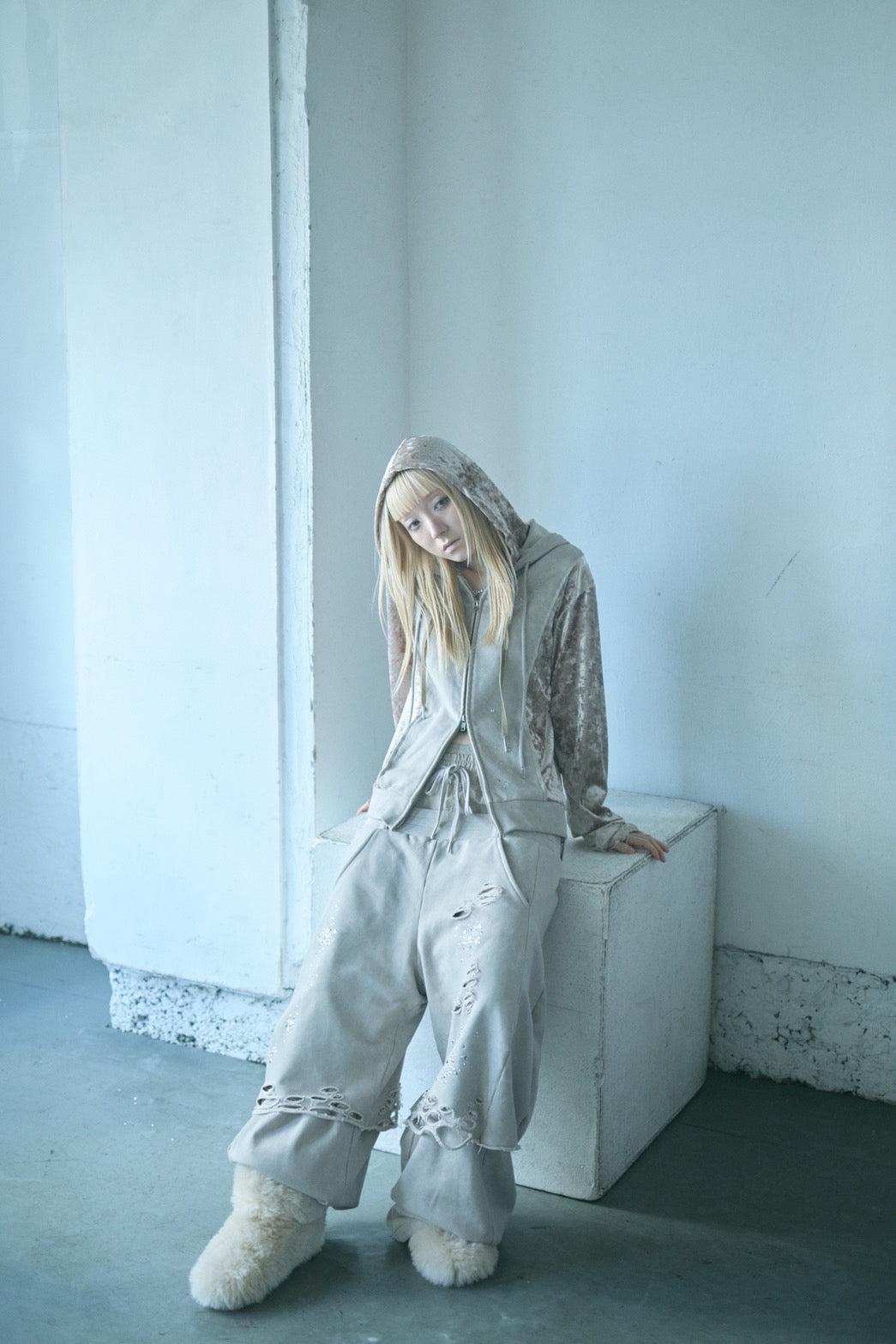 Spark Double Hoodie(Beige)