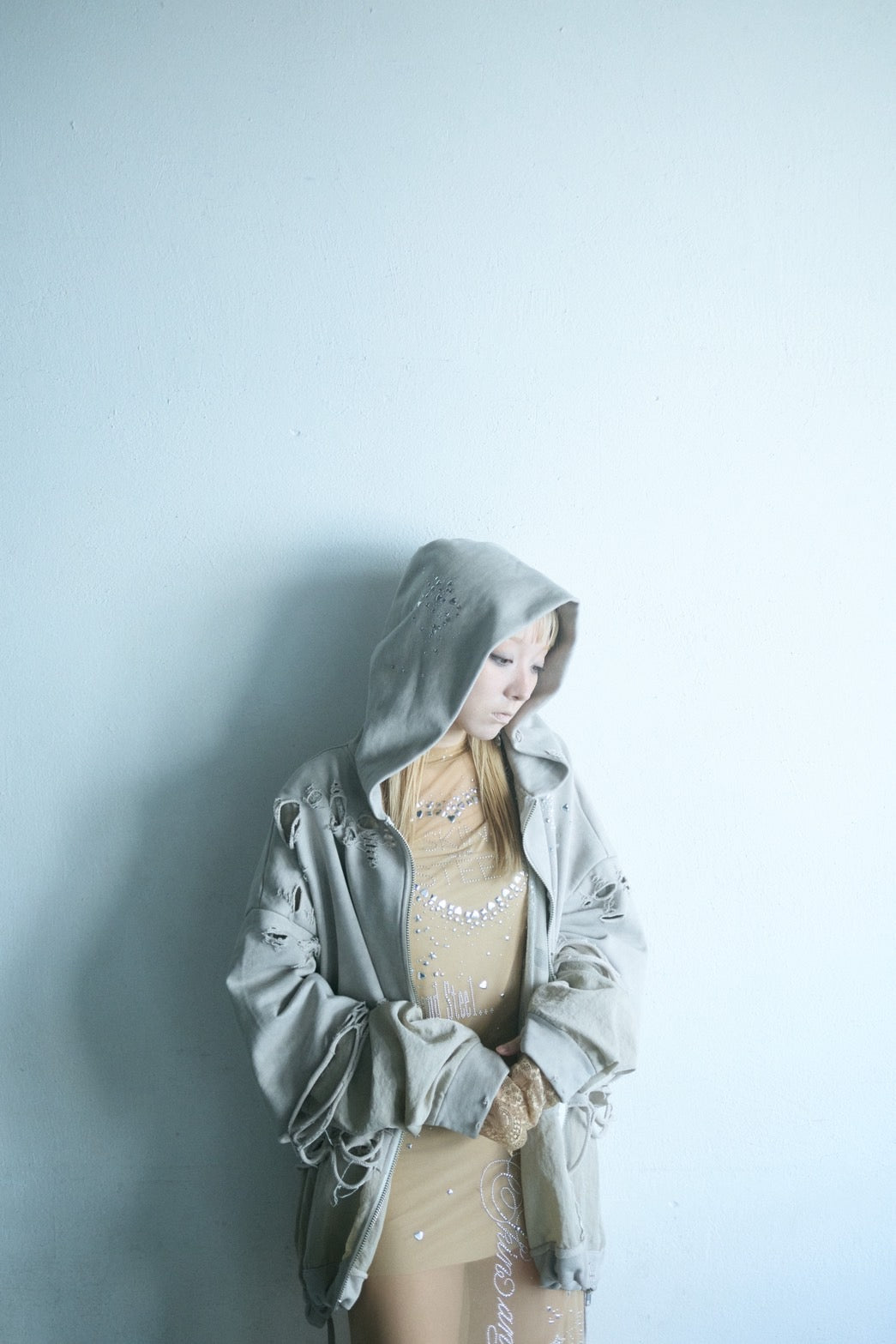 Metallic Sparkle Skin Dress(Beige)