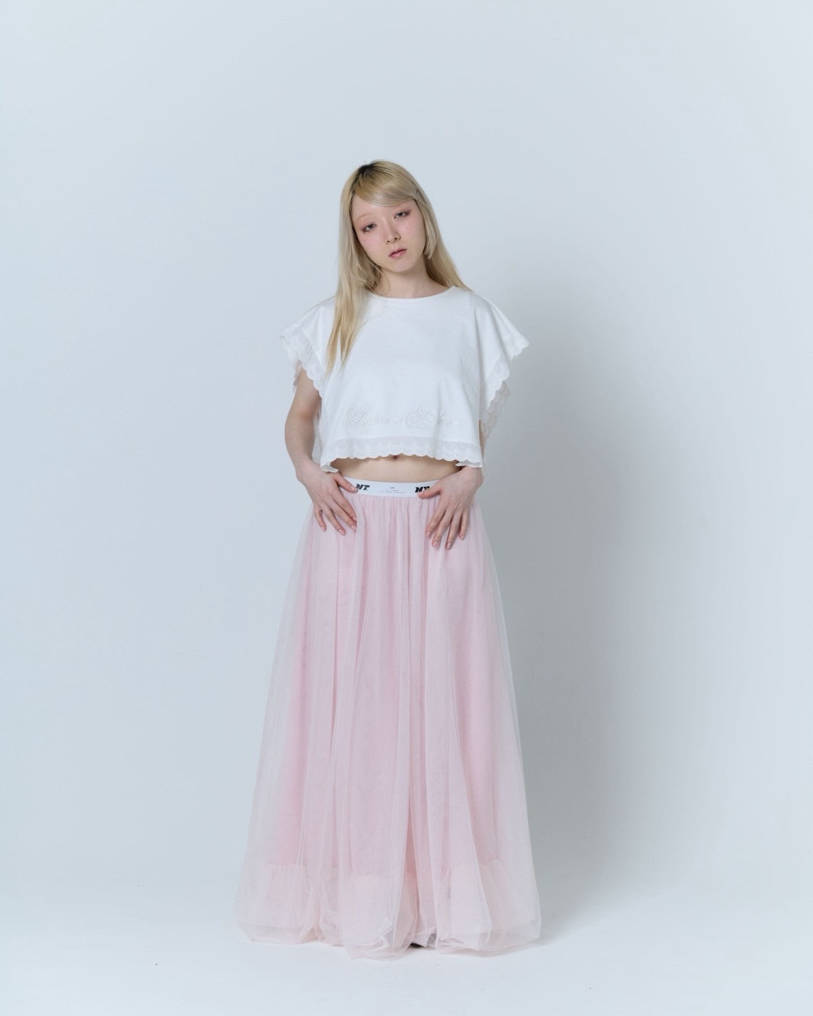 Tulle Bare Dress(Pink)