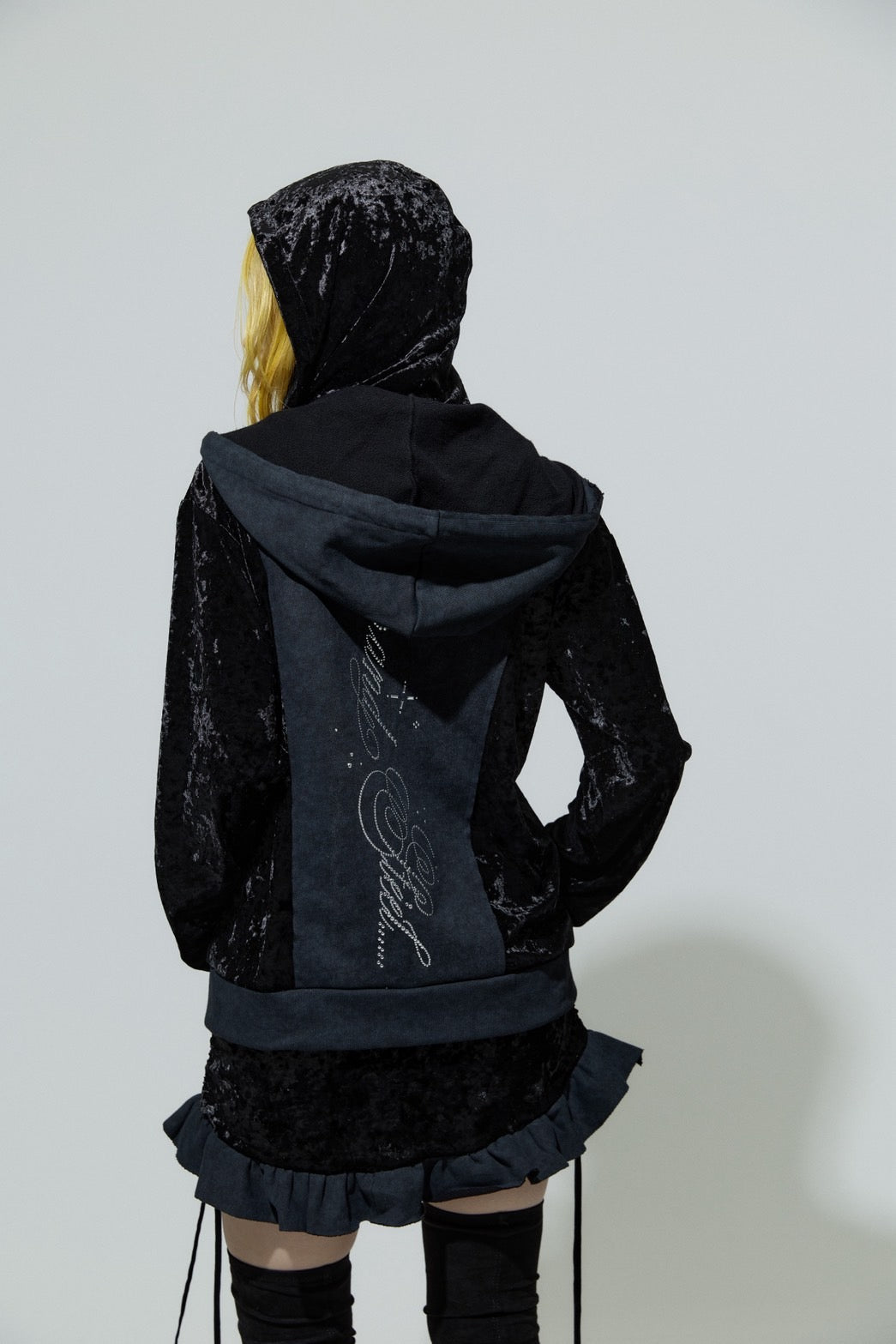 Spark Double Hoodie(Black)