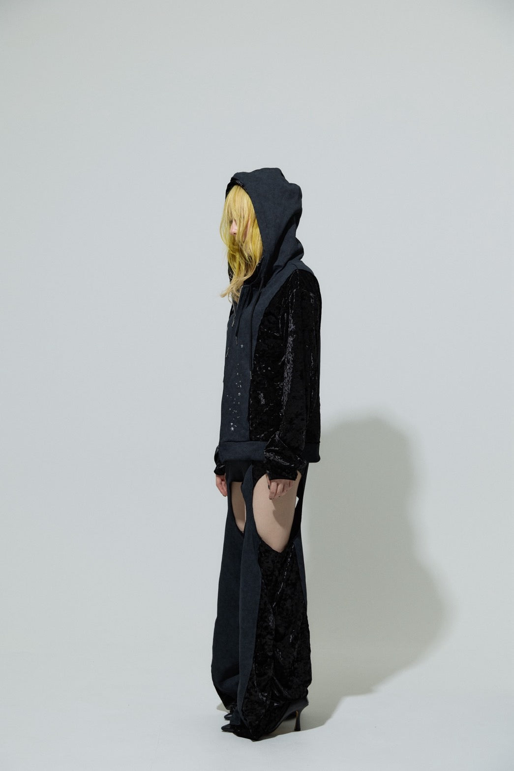 Spark Garter Skirtpants(Black)