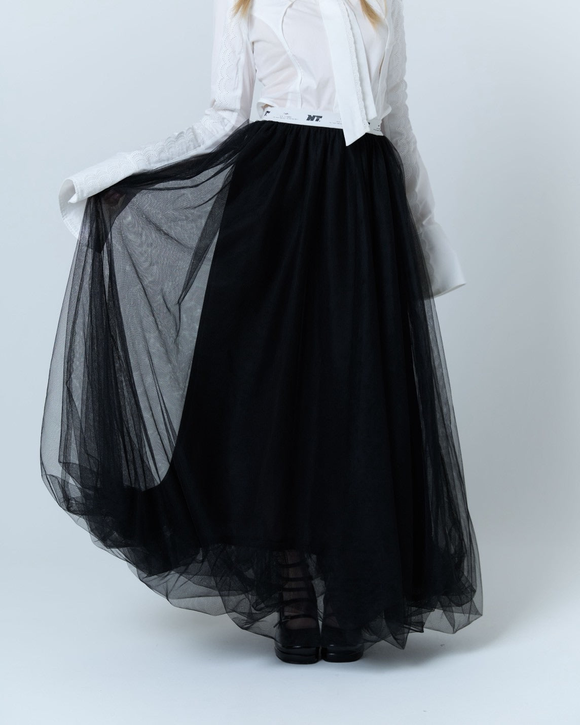 Tulle Bare Dress(Black)