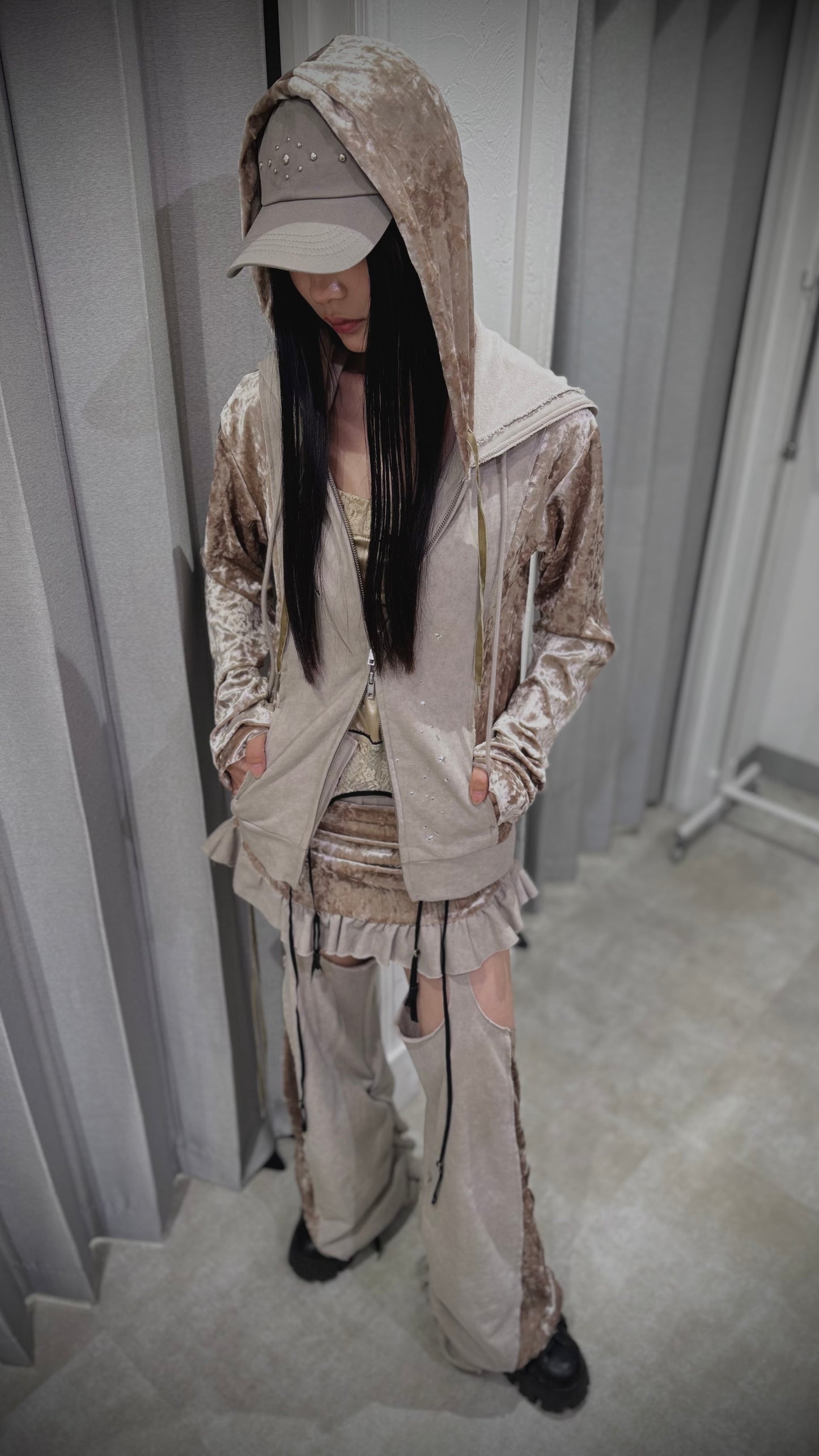 Spark Double Hoodie(Beige)