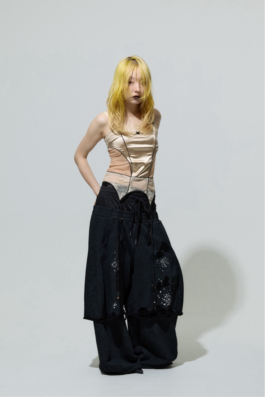 Meteor Low-rise Sweat Pants(Black)
