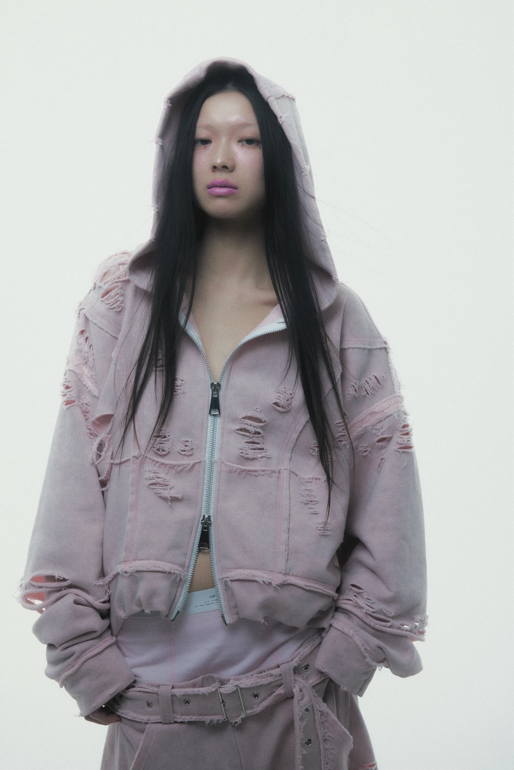 Destroyed Crush Hoodie (Pink)