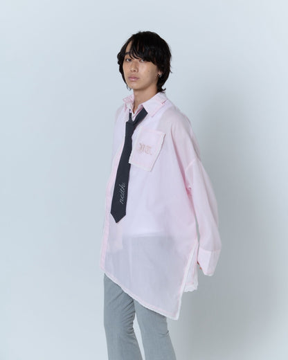 Handkerchief Shirt Dress (Pink)