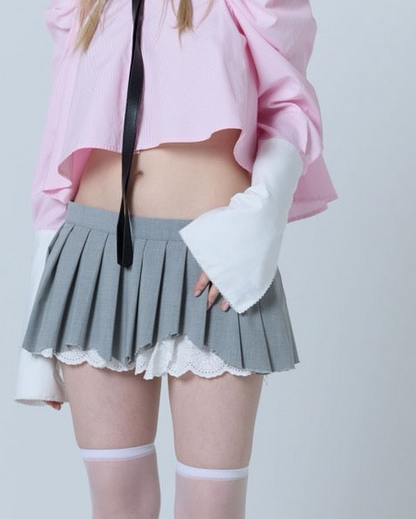 Cleric Flare Shirt (Pink)