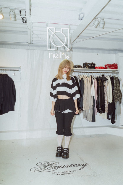 Layered Sabrina Pants (Black)
