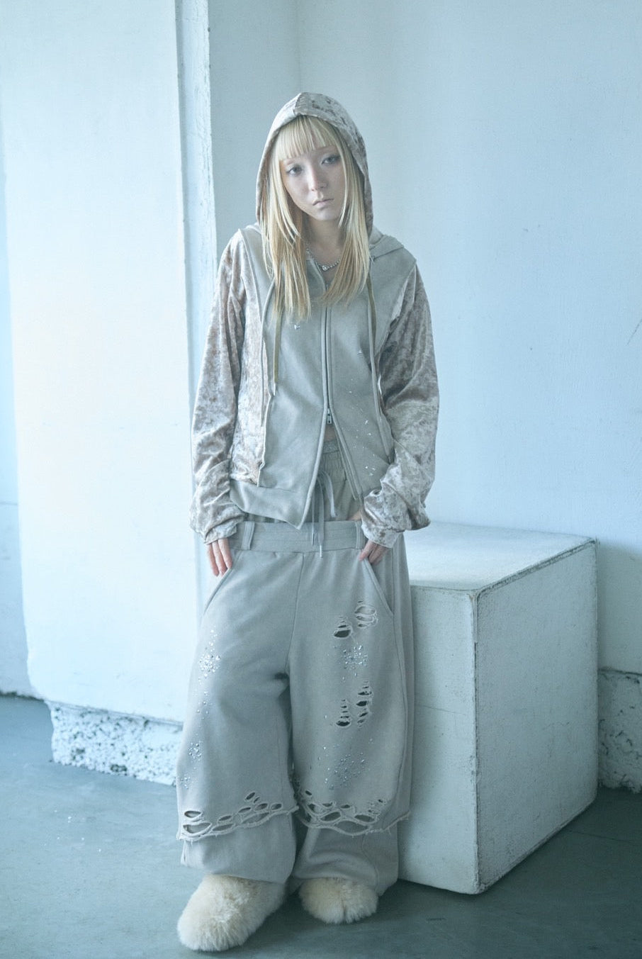 Spark Double Hoodie(Beige)