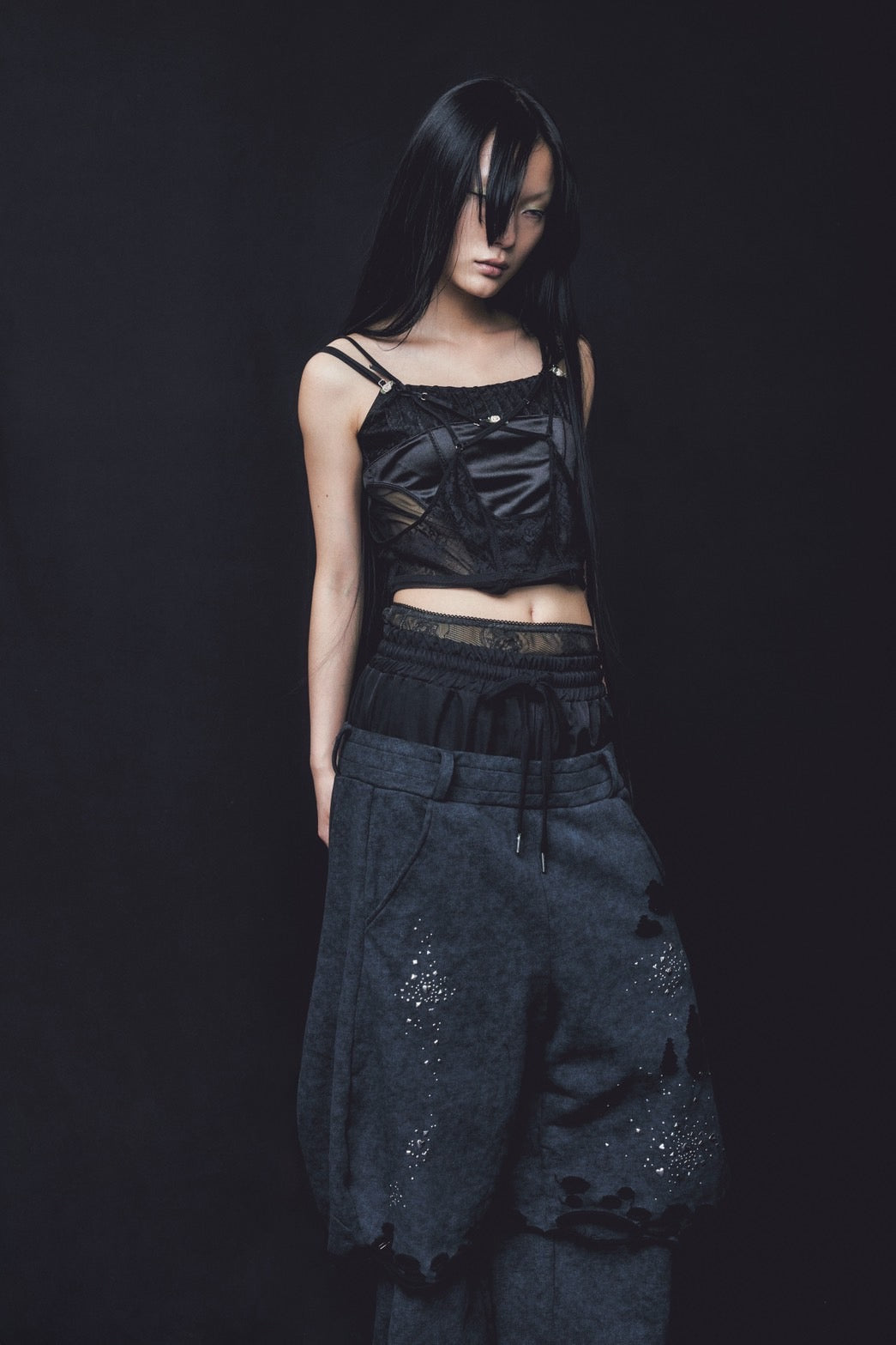Camisole Garter(Black)