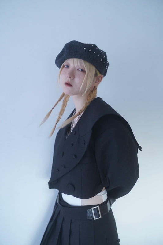 Too Big Rose Jacket(Black)
