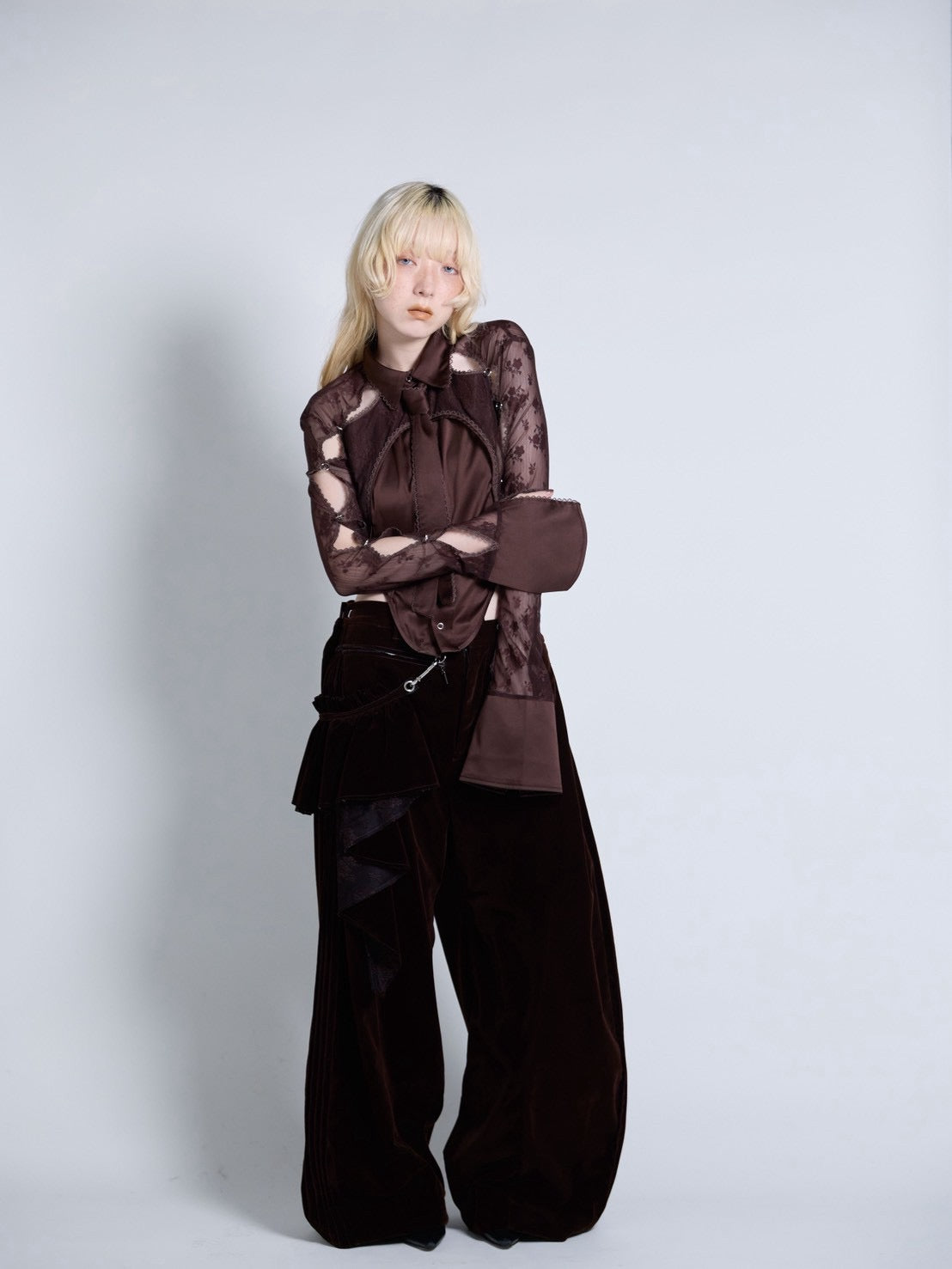 【9月下旬】Velvet Trousers(Brown) ＜店頭予約＞