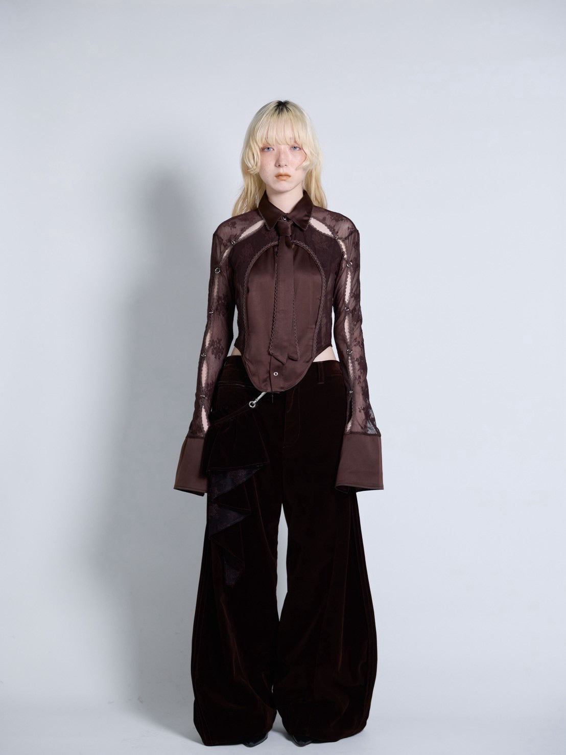 【9月下旬】Velvet Trousers(Brown) ＜店頭予約＞