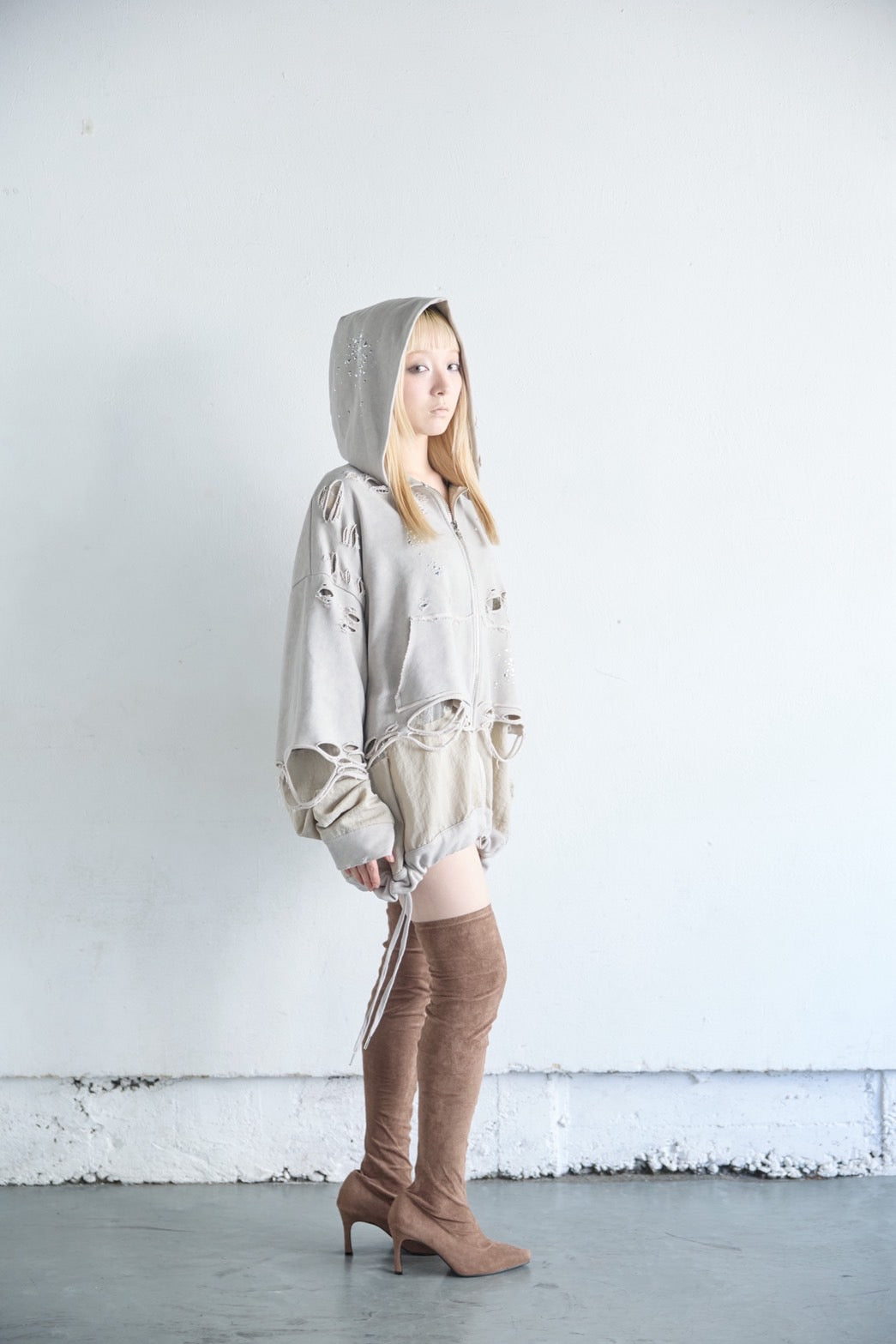 Meteor Crush Hoodie(Beige)
