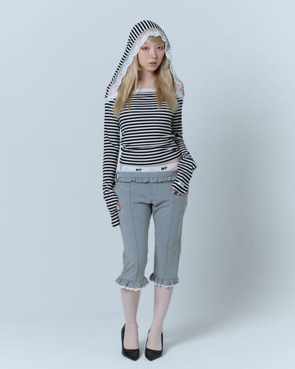 Layered Sabrina Pants (Gray)