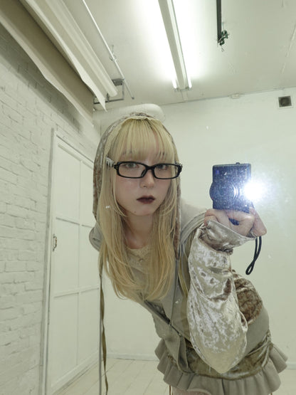 Thick Square Frame Glasses