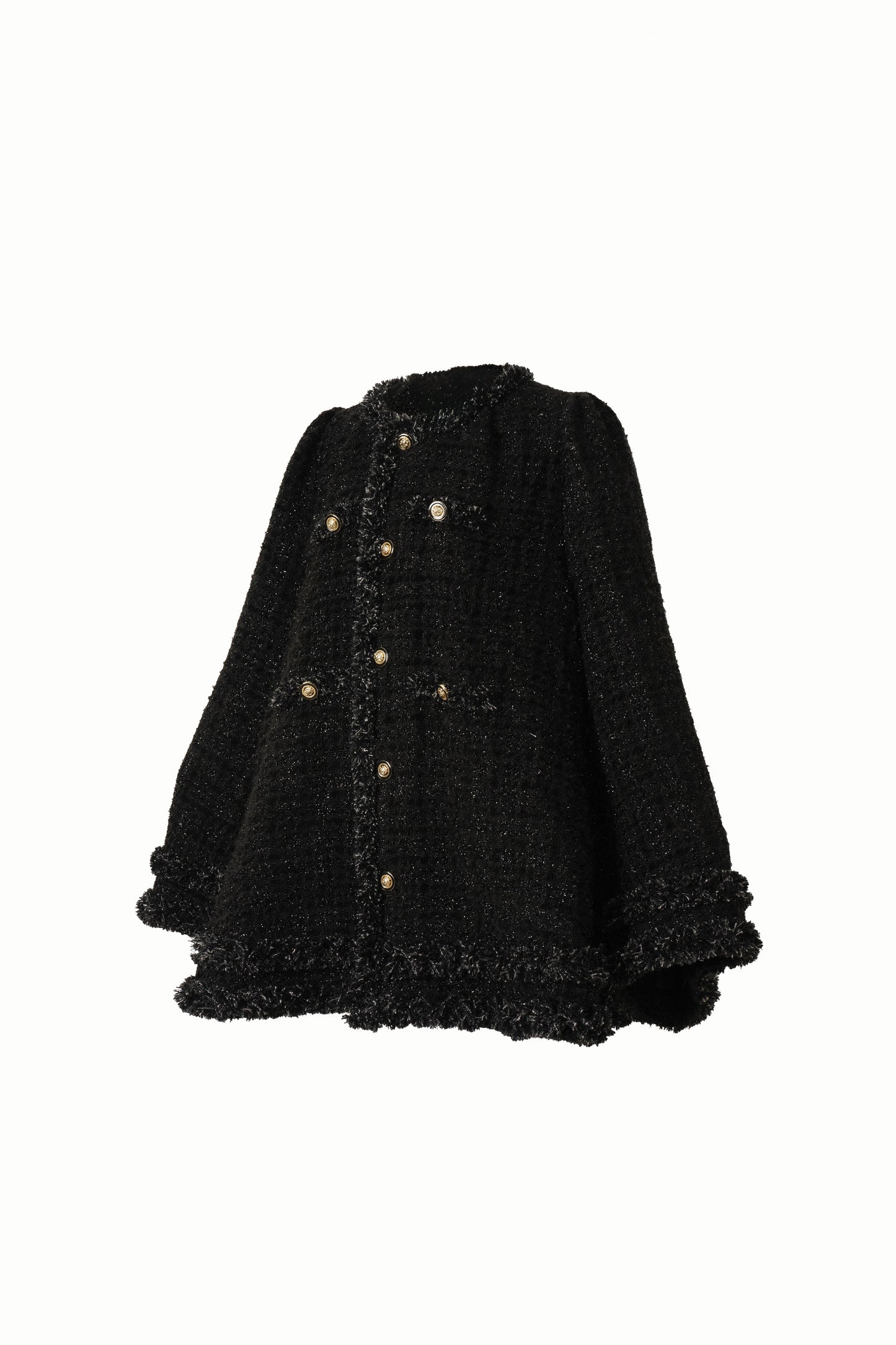 Tweed Bell Dress(Black)