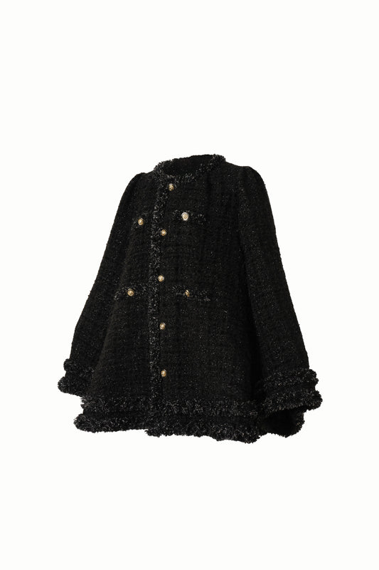 Tweed Bell Dress(Black)
