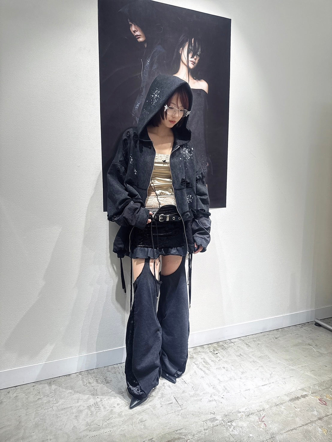 Spark Garter Skirtpants(Black) – neith.onlinestore