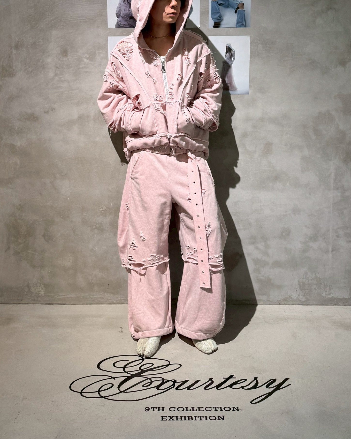 Last3】Boxer Destroyed Sweat Pants (Pink) – neith.onlinestore