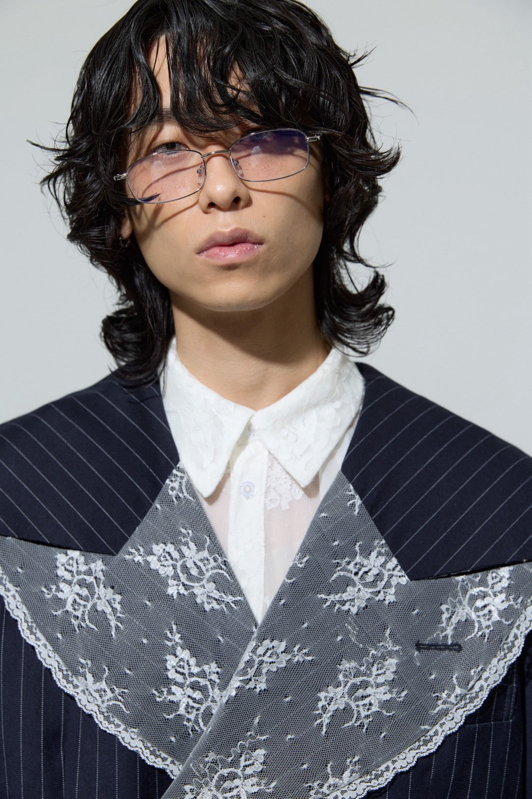 Too Big Stripe Jacket(Navy)