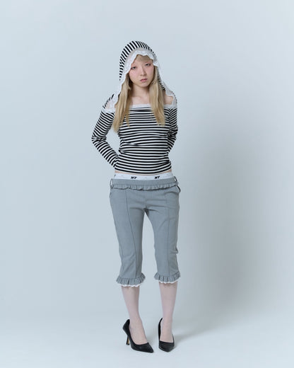 Layered Sabrina Pants (Gray)