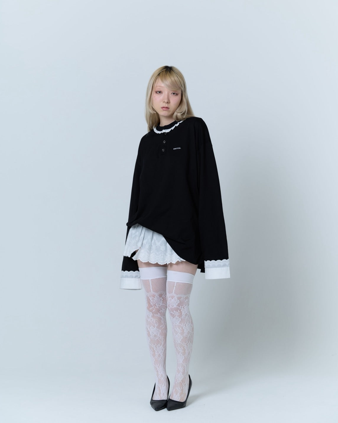 【5月中旬】Destroyed Micro Mini Skirt (Black)