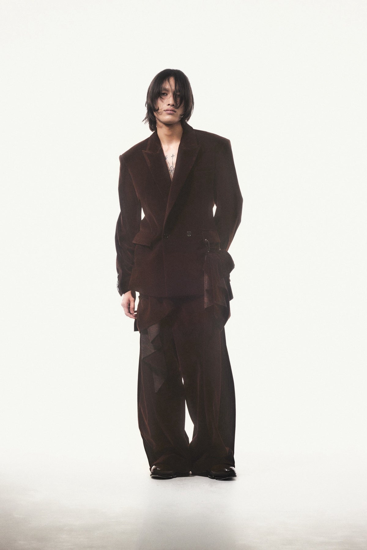 【9月下旬】Velvet Tailored Jacket(Brown）＜店頭予約＞