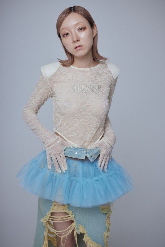 Multi Tulle Top(Blue)