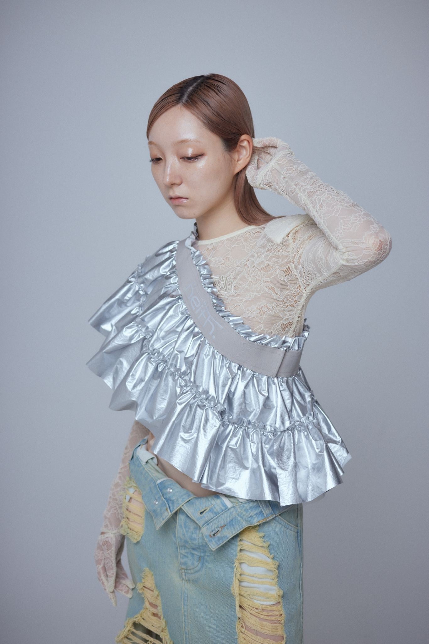 Multi Tulle Top(Silver)