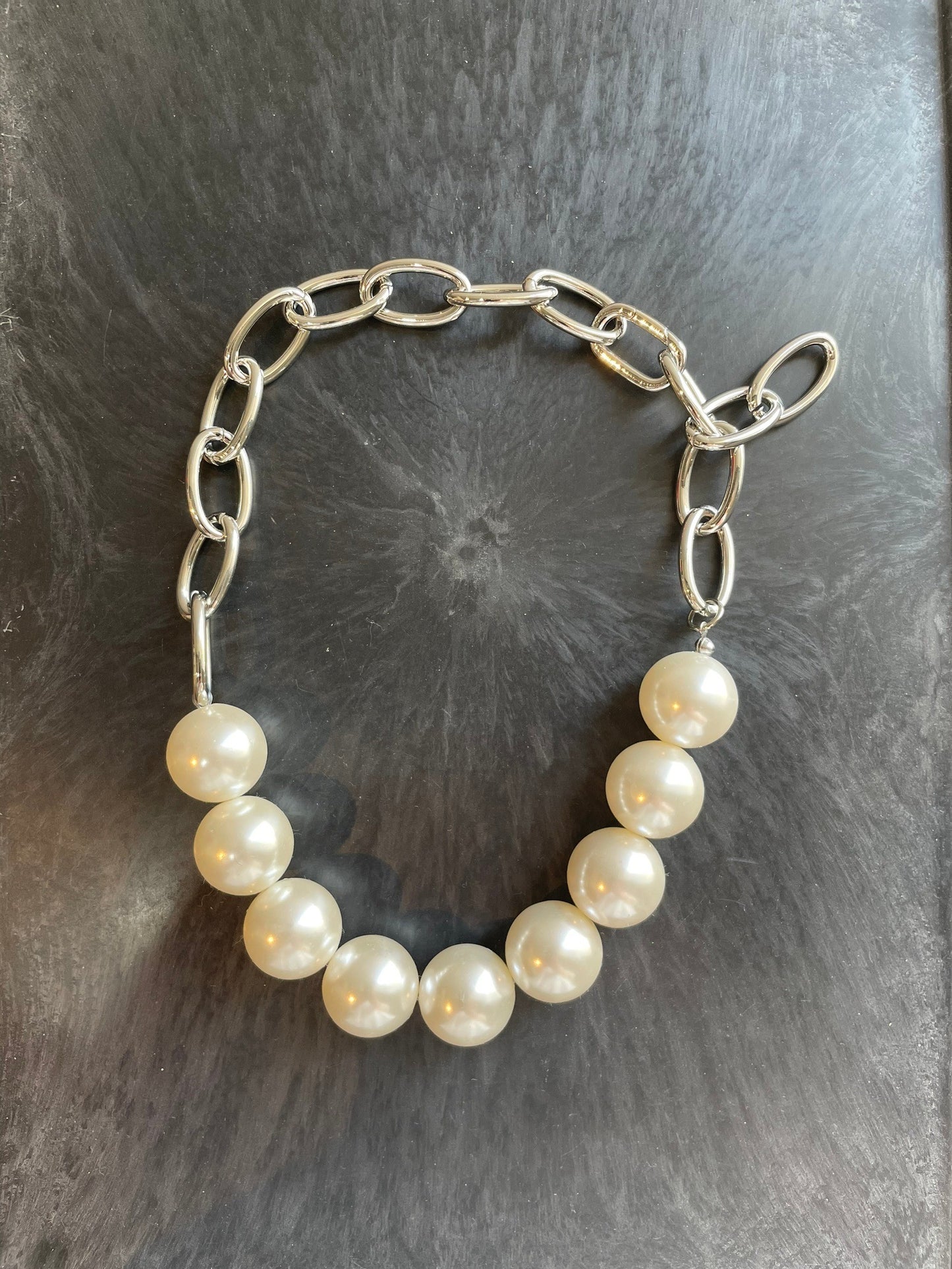 Pearl Metal Necklace