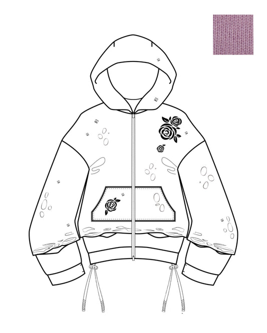 Rose Crush Hoodie(Pink）【4月上旬発送】
