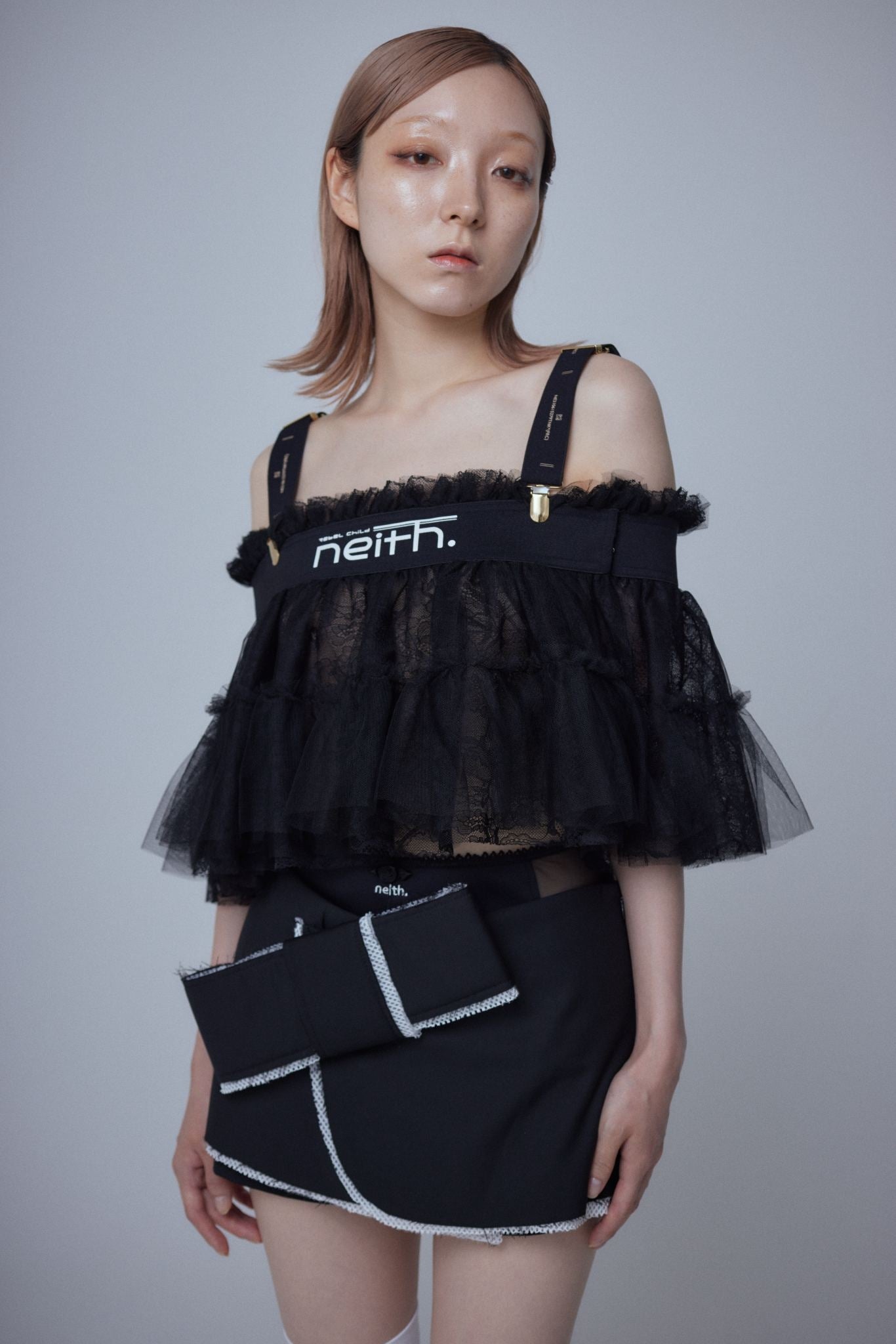 Multi Tulle Top(Lace Black) – neith.onlinestore