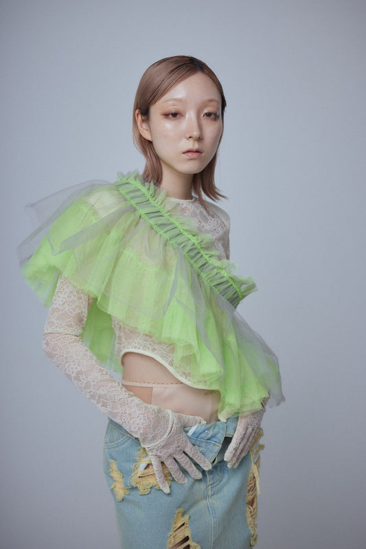 Multi Tulle Top(Lime)