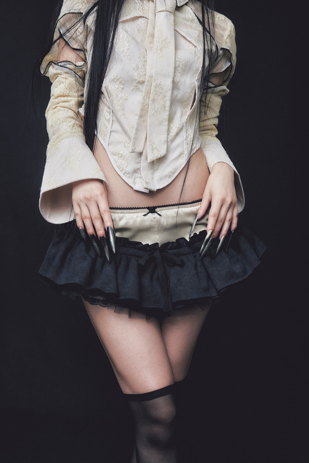 Classic Lace Shirt(Beige)