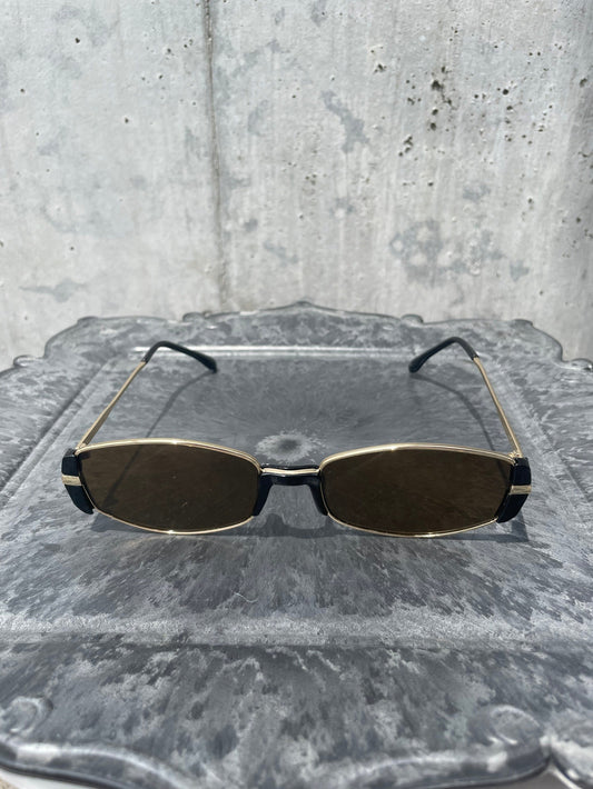 Oval Shades（Brown×Gold）