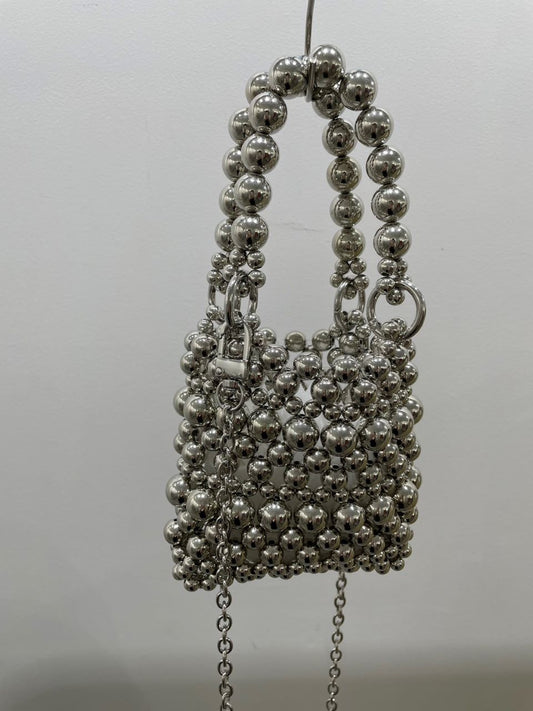 Beads Mini Pochette(Silver)