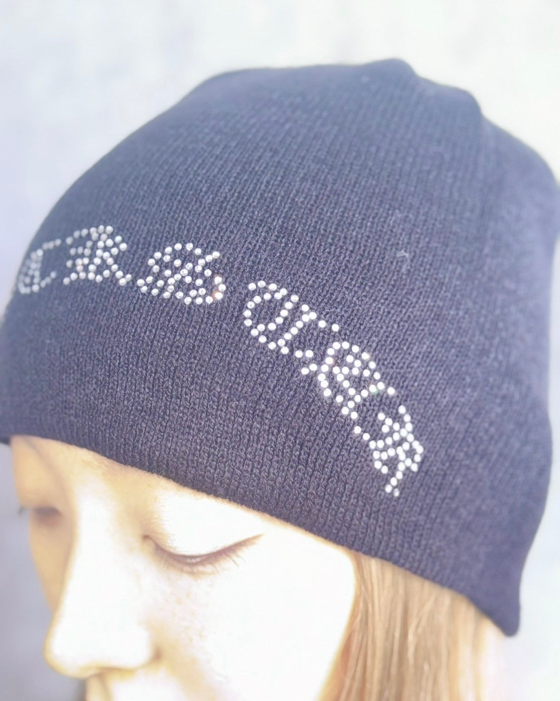 【Last3】Rhinestone Beanie(Black)