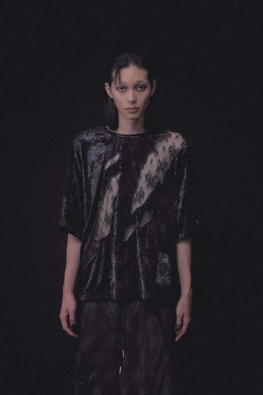 【10月中旬】Lace Crush Velours T(Black)