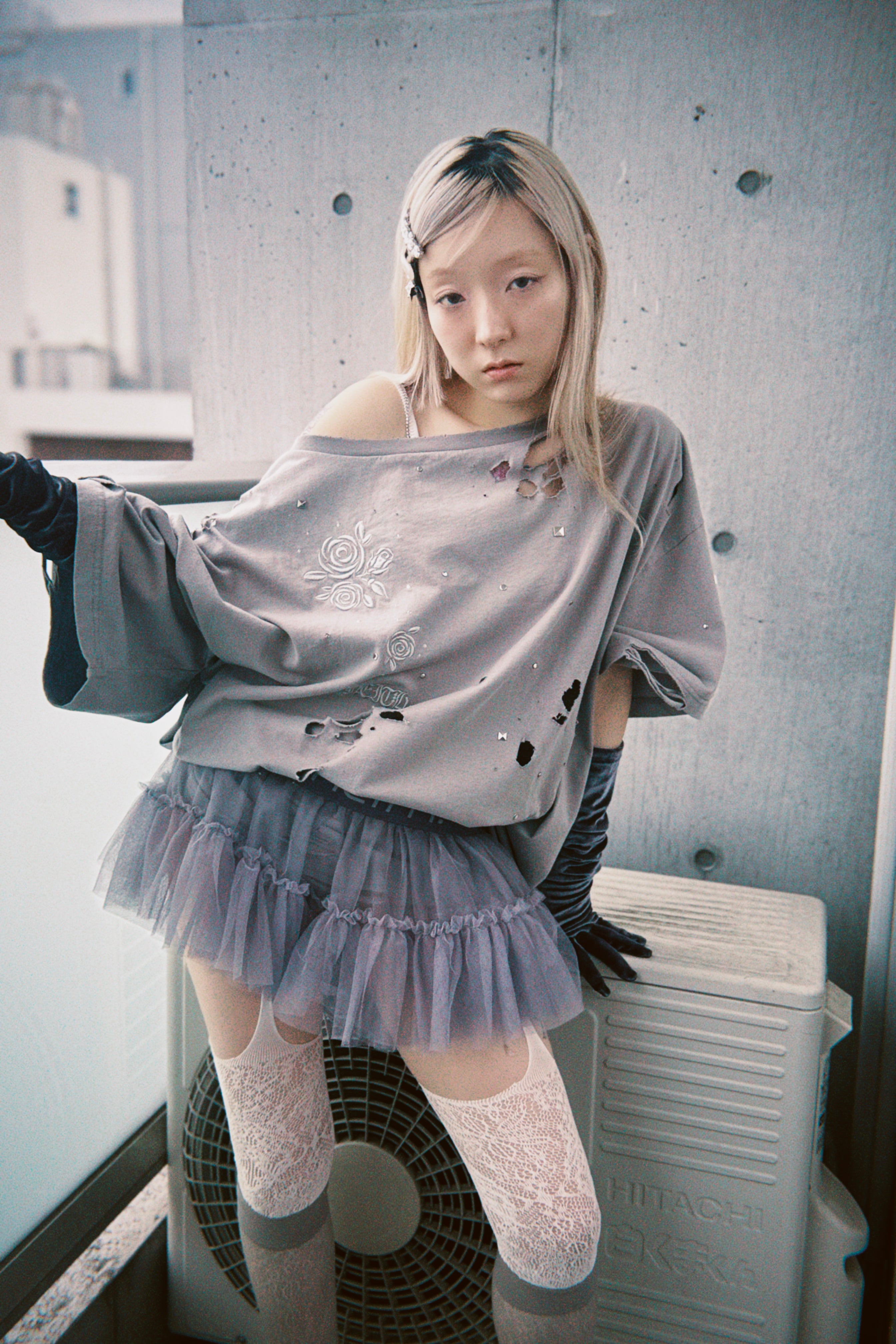 Multi Tulle Top(Silver) – neith.onlinestore