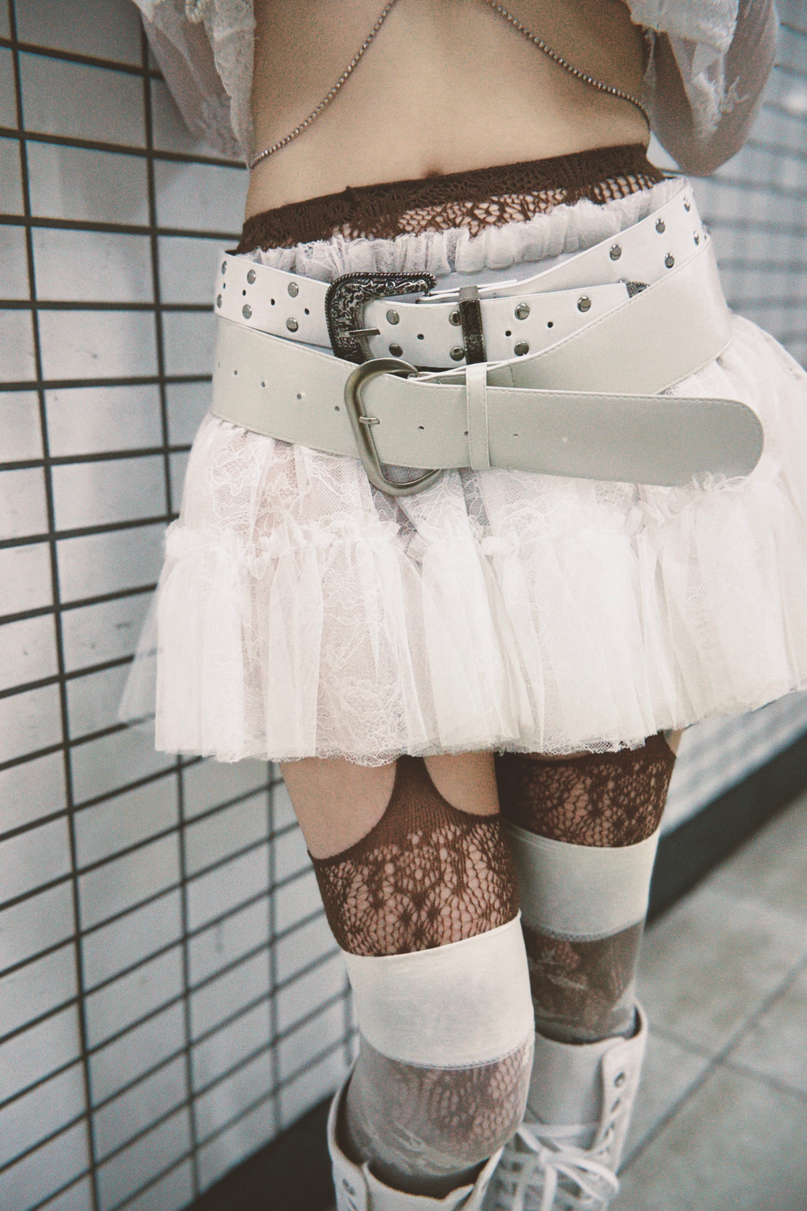 Multi Tulle Top(Lace White) – neith.onlinestore
