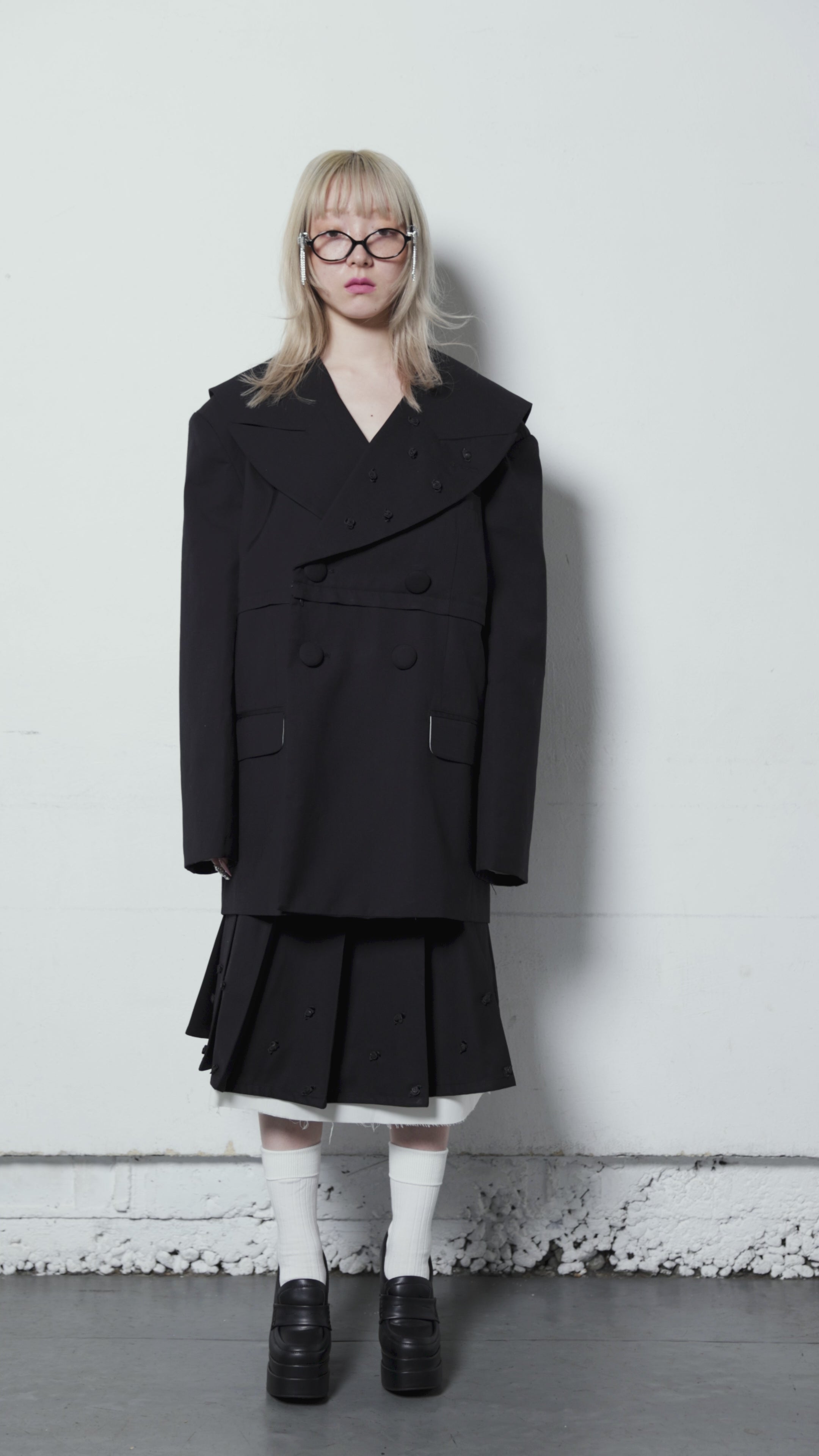 ジャケット・アウター neith. Too Big Rose Jacket (Black) Too Big Rose Jacket(Black) – neith.onlinestore