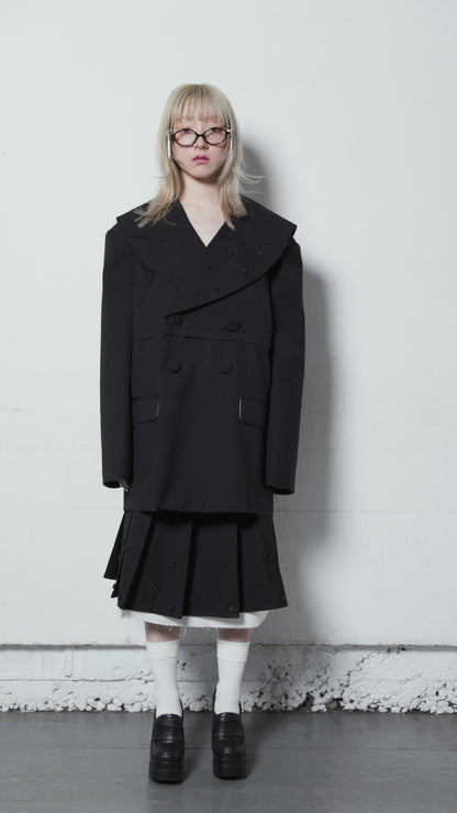 Too Big Rose Jacket(Black)