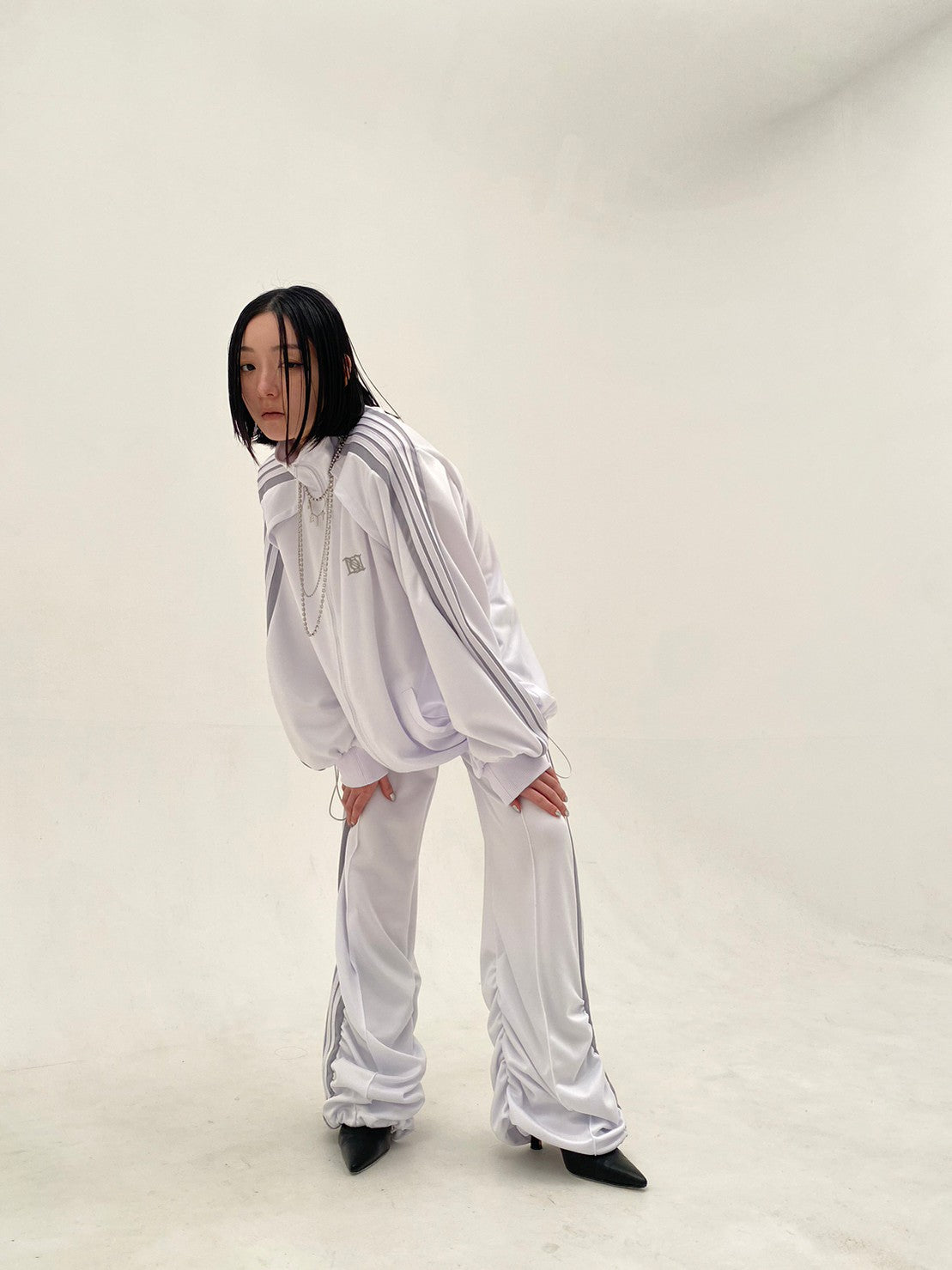 【RESTOCK】Angled Shape Truck Jacket(White)