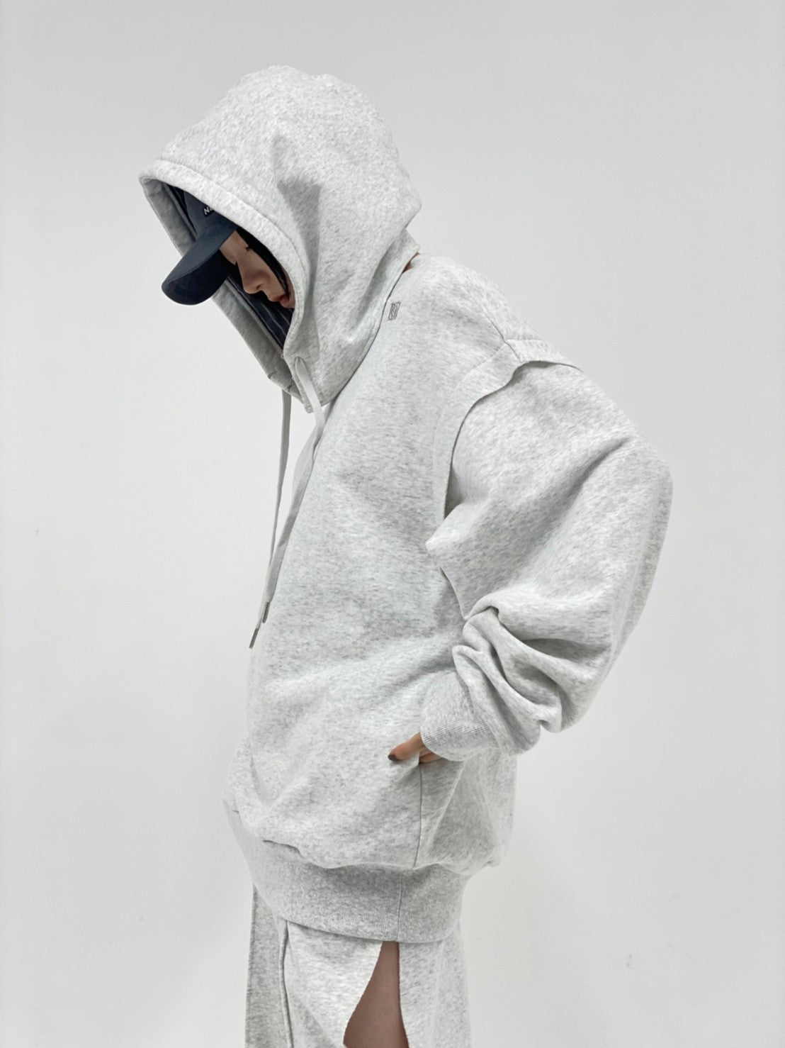 Sweat With Hoodie(Beige)